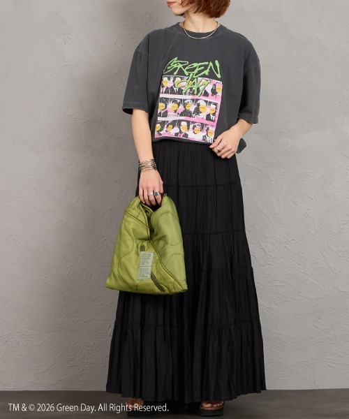 GOOD ROCK SPEED（グッドロックスピード）の「[GOOD ROCK SPEED/グッドロックスピード] 別注 GREEN DAY ロックプリントTシャツ(NIMOROD)【追加】（Tシャツ/カットソー・レディース・チャコールグレー・M/L/XL）」の2枚目の写真