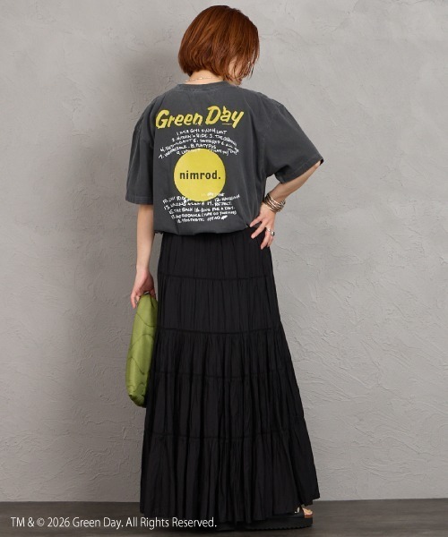 GOOD ROCK SPEED（グッドロックスピード）の「[GOOD ROCK SPEED/グッドロックスピード] 別注 GREEN DAY ロックプリントTシャツ(NIMOROD)【追加】（Tシャツ/カットソー・レディース・チャコールグレー・M/L/XL）」の3枚目の写真