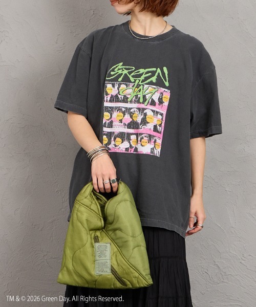 GOOD ROCK SPEED（グッドロックスピード）の「[GOOD ROCK SPEED/グッドロックスピード] 別注 GREEN DAY ロックプリントTシャツ(NIMOROD)【追加】（Tシャツ/カットソー・レディース・チャコールグレー・M/L/XL）」の8枚目の写真