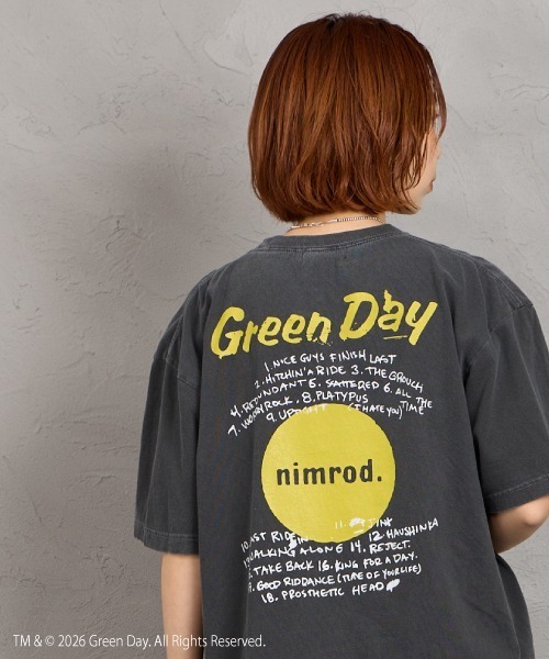 GOOD ROCK SPEED（グッドロックスピード）の「[GOOD ROCK SPEED/グッドロックスピード] 別注 GREEN DAY ロックプリントTシャツ(NIMOROD)【追加】（Tシャツ/カットソー・レディース・チャコールグレー・M/L/XL）」の12枚目の写真