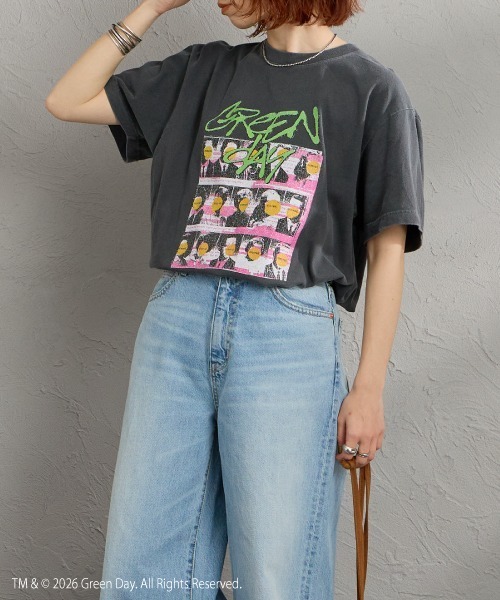GOOD ROCK SPEED（グッドロックスピード）の「[GOOD ROCK SPEED/グッドロックスピード] 別注 GREEN DAY ロックプリントTシャツ(NIMOROD)【追加】（Tシャツ/カットソー・レディース・チャコールグレー・M/L/XL）」の16枚目の写真