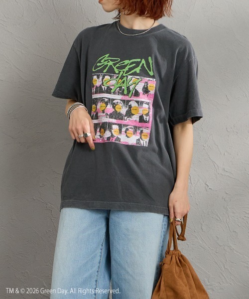 GOOD ROCK SPEED（グッドロックスピード）の「[GOOD ROCK SPEED/グッドロックスピード] 別注 GREEN DAY ロックプリントTシャツ(NIMOROD)【追加】（Tシャツ/カットソー・レディース・チャコールグレー・M/L/XL）」の18枚目の写真