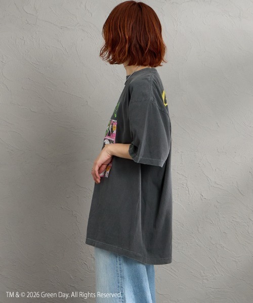 GOOD ROCK SPEED（グッドロックスピード）の「[GOOD ROCK SPEED/グッドロックスピード] 別注 GREEN DAY ロックプリントTシャツ(NIMOROD)【追加】（Tシャツ/カットソー・レディース・チャコールグレー・M/L/XL）」の22枚目の写真