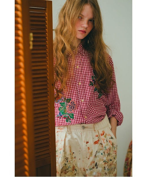 GO TO HOLLYWOOD(ゴートゥーハリウッド)の「Colorful Shirt(シャツ/ブラウス・レディース・レッド/ブルー/ピンク・L/M)」の4枚目の写真