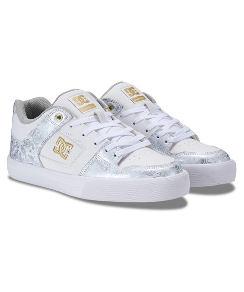 DC SHOES(ディーシーシューズ)の「DC SHOES メンズ PURE SE SN フットウェア スニーカー 【2026年春夏モデル】/DCローカットスニーカー(スニーカー・メンズ・ホワイト系その他/ホワイト×ゴールド・23cm/23.5cm/24cm/25cm/25.5cm/26cm/26.5cm/27cm/27.5cm/28cm/29cm/30cm)」の8枚目の写真