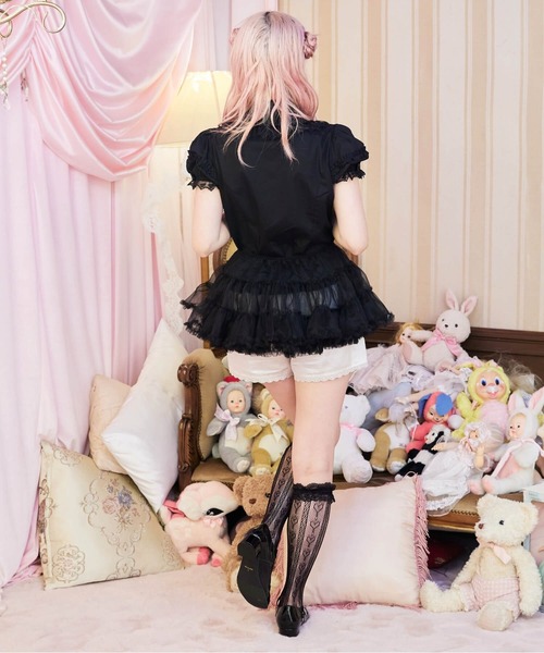 BODYLINE(ボディライン)の「ソフトチュチュパニエ(スカート・レディース・ブラック/ホワイト/オフホワイト・M)」の22枚目の写真