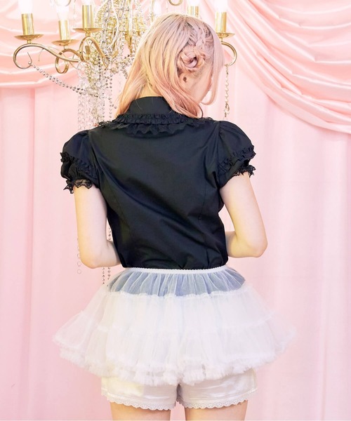 BODYLINE(ボディライン)の「ソフトチュチュパニエ(スカート・レディース・ブラック/ホワイト/オフホワイト・M)」の7枚目の写真