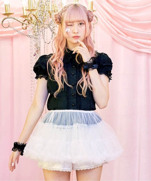 BODYLINE(ボディライン)の「ソフトチュチュパニエ(スカート・レディース・ブラック/ホワイト/オフホワイト・M)」の20枚目の写真
