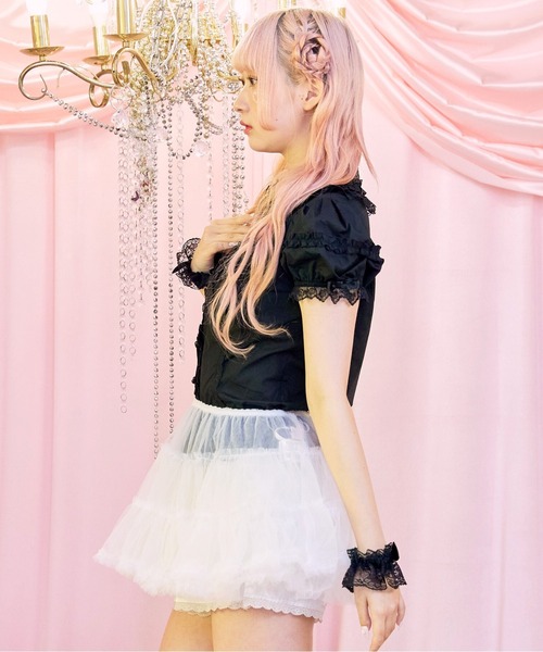 BODYLINE(ボディライン)の「ソフトチュチュパニエ(スカート・レディース・ブラック/ホワイト/オフホワイト・M)」の21枚目の写真