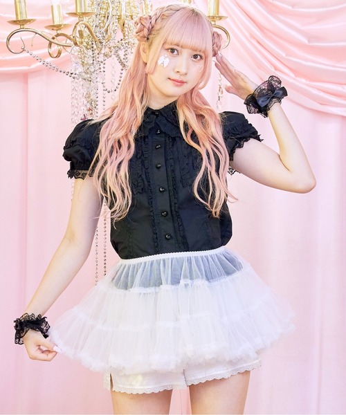 BODYLINE(ボディライン)の「ソフトチュチュパニエ(スカート・レディース・ブラック/ホワイト/オフホワイト・M)」の9枚目の写真