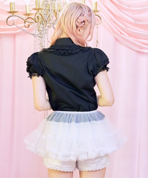 BODYLINE(ボディライン)の「ソフトチュチュパニエ(スカート・レディース・ブラック/ホワイト/オフホワイト・M)」の11枚目の写真