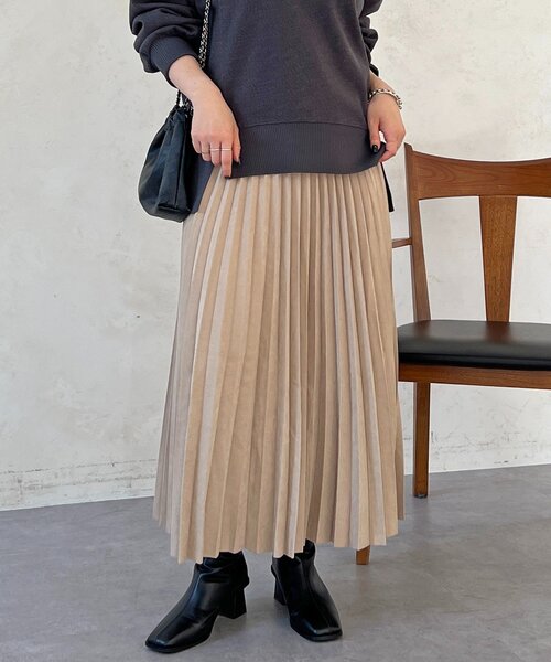 un dix cors（アンディコール）の「アコーディオンプリーツスカート（スカート・レディース・チャコールグレー/ブルー/ベージュ・FREE）」の22枚目の写真