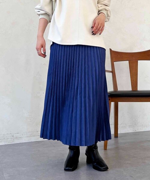 un dix cors（アンディコール）の「アコーディオンプリーツスカート（スカート・レディース・チャコールグレー/ブルー/ベージュ・FREE）」の10枚目の写真