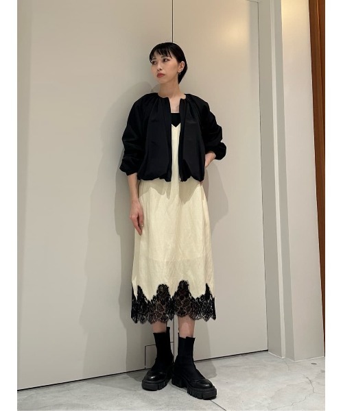 ESTNATION（エストネーション）の「ESTNATION / タックギャザー バルーンブルゾン（ブルゾン・レディース・オフホワイト/ブラック・FREE）」の19枚目の写真