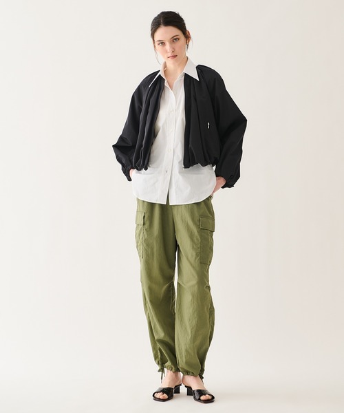 ESTNATION（エストネーション）の「ESTNATION / タックギャザー バルーンブルゾン（ブルゾン・レディース・オフホワイト/ブラック・FREE）」の17枚目の写真