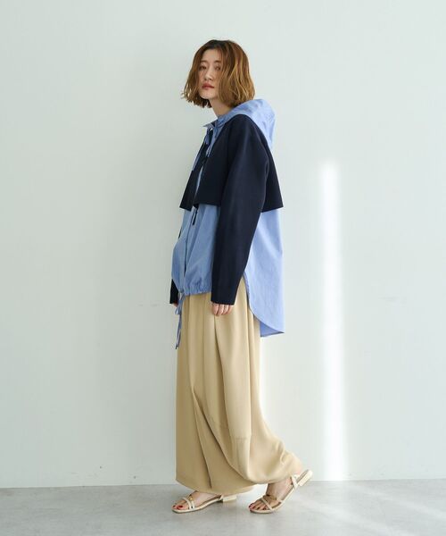 Editt by YECCA VECCA(エディットバイイェッカヴェッカ)の「コクーンドレープワイドパンツ(その他パンツ・レディース・ベージュ/ブラック/ライトベージュ・FREE)」の14枚目の写真