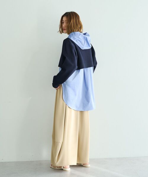 Editt by YECCA VECCA(エディットバイイェッカヴェッカ)の「コクーンドレープワイドパンツ(その他パンツ・レディース・ベージュ/ブラック/ライトベージュ・FREE)」の15枚目の写真