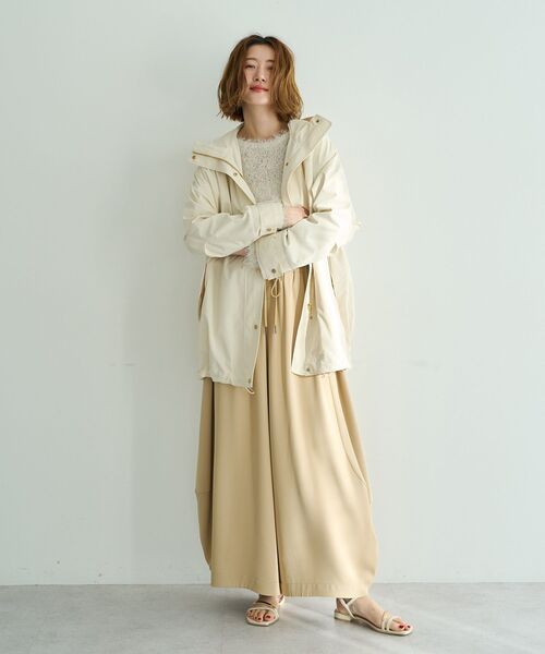 Editt by YECCA VECCA(エディットバイイェッカヴェッカ)の「コクーンドレープワイドパンツ(その他パンツ・レディース・ベージュ/ブラック/ライトベージュ・FREE)」の21枚目の写真