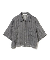 シアー チェック レギュラー シャツ