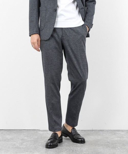 NOLLEY’S（ノーリーズ）の「《ビジカジ/セットアップ対応》シャークジャージ イージーPT 26SS（その他パンツ・メンズ・ネイビー/グレー/ブルー・S/M/L/XL）」の3枚目の写真