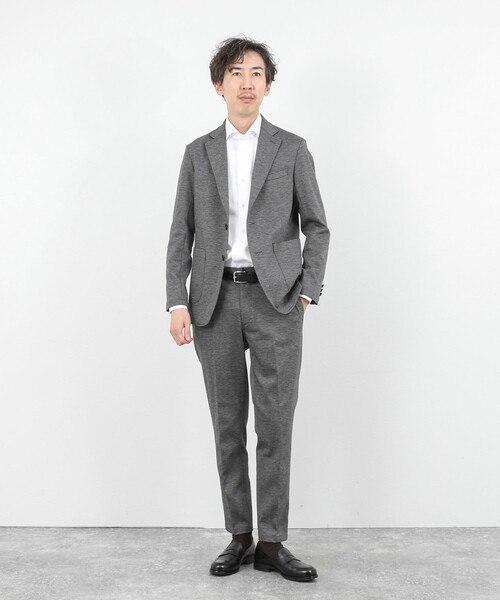 NOLLEY’S（ノーリーズ）の「《ビジカジ/セットアップ対応》シャークジャージ イージーPT 26SS（その他パンツ・メンズ・ネイビー/グレー/ブルー・S/M/L/XL）」の17枚目の写真