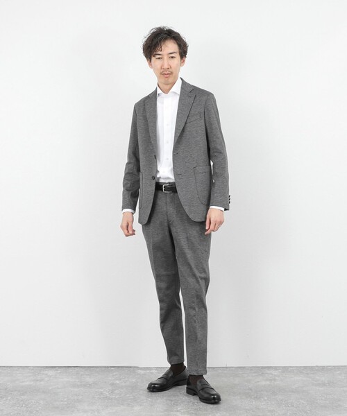 NOLLEY’S（ノーリーズ）の「《ビジカジ/セットアップ対応》シャークジャージ イージーPT 26SS（その他パンツ・メンズ・ネイビー/グレー/ブルー・S/M/L/XL）」の16枚目の写真