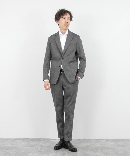 NOLLEY’S（ノーリーズ）の「《ビジカジ/セットアップ対応》シャークジャージ イージーPT 26SS（その他パンツ・メンズ・ネイビー/グレー/ブルー・S/M/L/XL）」の15枚目の写真