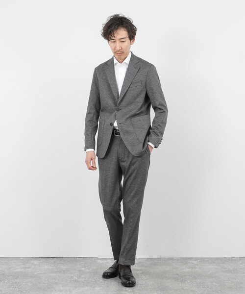 NOLLEY’S（ノーリーズ）の「《ビジカジ/セットアップ対応》シャークジャージ イージーPT 26SS（その他パンツ・メンズ・ネイビー/グレー/ブルー・S/M/L/XL）」の14枚目の写真