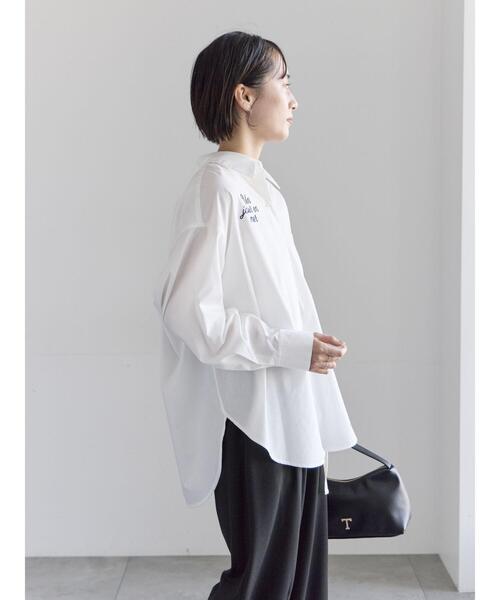 Te chichi(テチチ)の「ポイント刺繍シャツ《2026 spring catalog item》(シャツ/ブラウス・レディース・ストライプ/チェック/オフホワイト・F)」の13枚目の写真
