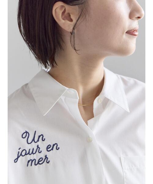 Te chichi(テチチ)の「ポイント刺繍シャツ《2026 spring catalog item》(シャツ/ブラウス・レディース・ストライプ/チェック/オフホワイト・F)」の15枚目の写真