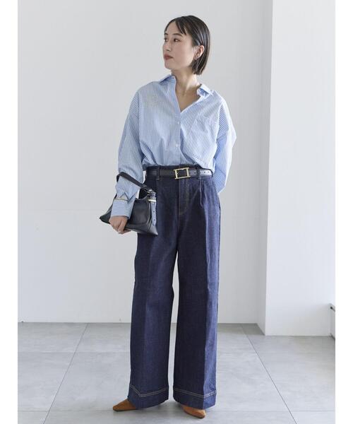 Te chichi(テチチ)の「ポイント刺繍シャツ《2026 spring catalog item》(シャツ/ブラウス・レディース・ストライプ/チェック/オフホワイト・F)」の19枚目の写真