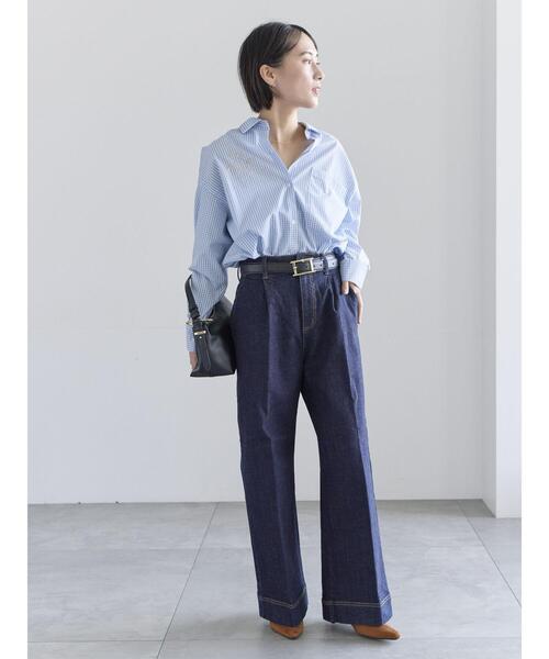 Te chichi(テチチ)の「ポイント刺繍シャツ《2026 spring catalog item》(シャツ/ブラウス・レディース・ストライプ/チェック/オフホワイト・F)」の21枚目の写真