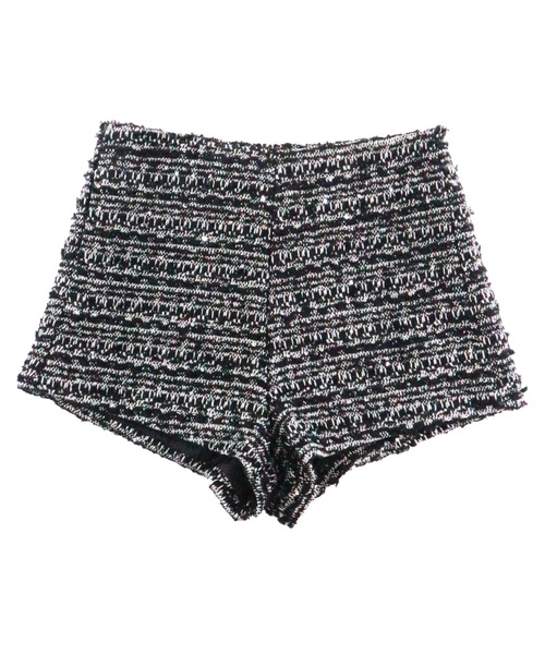 ALLuRing ChaRm(アリュリングチャーム)の「Tweed High-Waisted Shorts / ツイードハイウエストショートパンツ(その他パンツ・レディース・ホワイト/ブラック・S/M)」の8枚目の写真