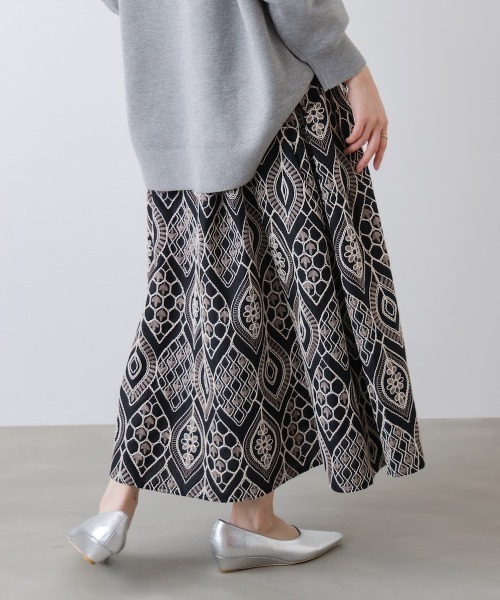 Bou Jeloud（ブージュルード）の「エンブロイダリーフレアスカート（スカート・レディース・A/B・FREE）」の22枚目の写真