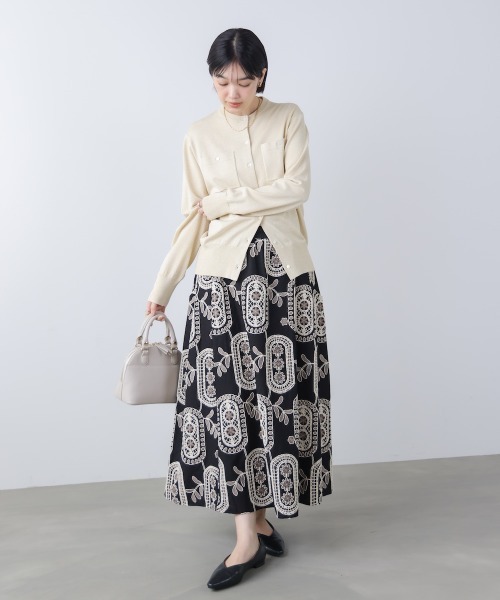 Bou Jeloud（ブージュルード）の「エンブロイダリーフレアスカート（スカート・レディース・A/B・FREE）」の8枚目の写真