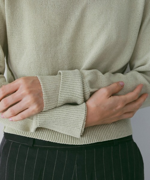 anuke(アンヌーク)の「Raglan Crewneck Knit(ニット/セーター・レディース・ブラウン/ライトグリーン/ナチュラル・FREE)」の12枚目の写真