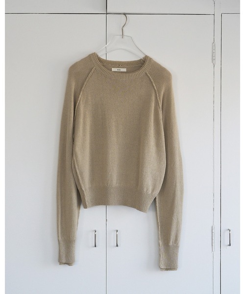 anuke(アンヌーク)の「Raglan Crewneck Knit(ニット/セーター・レディース・ブラウン/ライトグリーン/ナチュラル・FREE)」の15枚目の写真