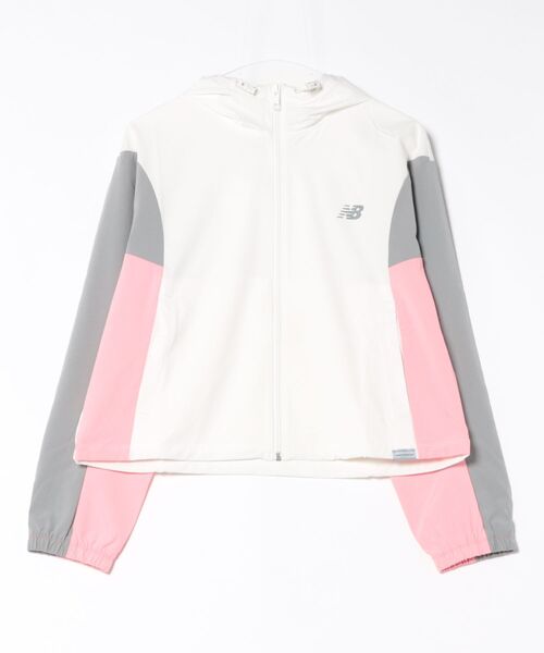 NEW BALANCE(ニューバランス)の「New Balance ニューバランス W ウーブンフーデッドJK ジャケット WJ61M2MGSST SST(その他アウター・レディース・ホワイト・SMALL/MEDIUM/LARGE)」の1枚目の写真