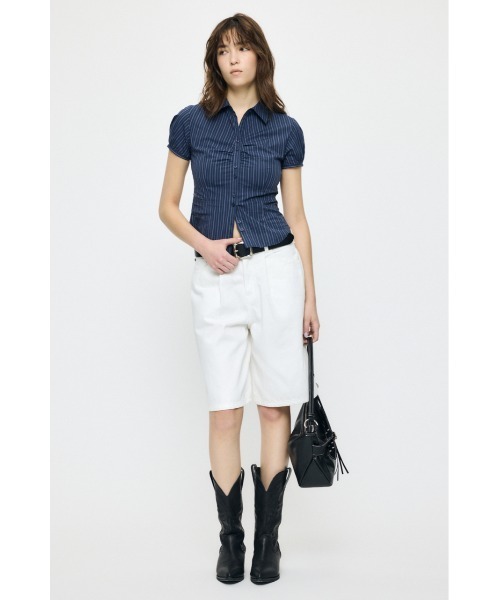 MOUSSY(マウジー)の「SHORT SLEEVE FIT シャツ(シャツ/ブラウス・レディース・ブルー系その他/ピンク/ホワイト/ネイビー系・1/2)」の17枚目の写真