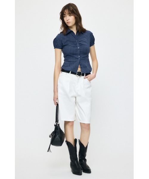 MOUSSY(マウジー)の「SHORT SLEEVE FIT シャツ(シャツ/ブラウス・レディース・ブルー系その他/ピンク/ホワイト/ネイビー系・1/2)」の19枚目の写真