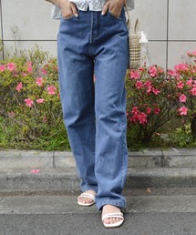 ストレートデニムパンツ