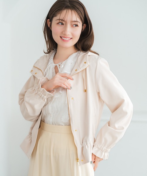 MISCH MASCH(ミッシュマッシュ)の「2026春夏新作 ショートマウンテンパーカー(その他アウター・レディース・ベージュ/ネイビー/ピンク・フリ-)」の1枚目の写真