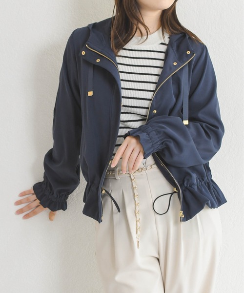 MISCH MASCH(ミッシュマッシュ)の「2026春夏新作 ショートマウンテンパーカー(その他アウター・レディース・ベージュ/ネイビー/ピンク・フリ-)」の2枚目の写真