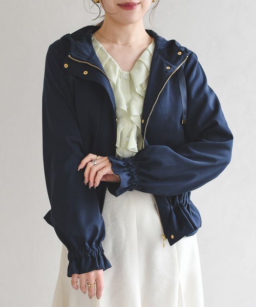 MISCH MASCH(ミッシュマッシュ)の「2026春夏新作 ショートマウンテンパーカー(その他アウター・レディース・ベージュ/ネイビー/ピンク・フリ-)」の10枚目の写真