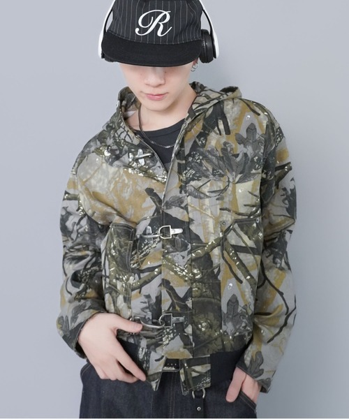 SPINNS（スピンズ）の「短丈ヴィンテージライクファイヤーマンアクティブジャケット/ダブルジップ/リアルツリーカモ/ユニセックス（その他アウター・メンズ・リアルツリーカモ/ブラウン/ブラック・ONESIZE）」の3枚目の写真