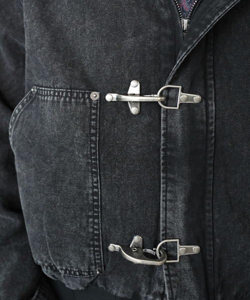 SPINNS（スピンズ）の「短丈ヴィンテージライクファイヤーマンアクティブジャケット/ダブルジップ/リアルツリーカモ/ユニセックス（その他アウター・メンズ・リアルツリーカモ/ブラウン/ブラック・ONESIZE）」の18枚目の写真