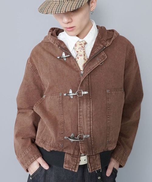 SPINNS（スピンズ）の「短丈ヴィンテージライクファイヤーマンアクティブジャケット/ダブルジップ/リアルツリーカモ/ユニセックス（その他アウター・メンズ・リアルツリーカモ/ブラウン/ブラック・ONESIZE）」の12枚目の写真