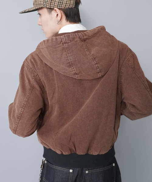 SPINNS（スピンズ）の「短丈ヴィンテージライクファイヤーマンアクティブジャケット/ダブルジップ/リアルツリーカモ/ユニセックス（その他アウター・メンズ・リアルツリーカモ/ブラウン/ブラック・ONESIZE）」の13枚目の写真