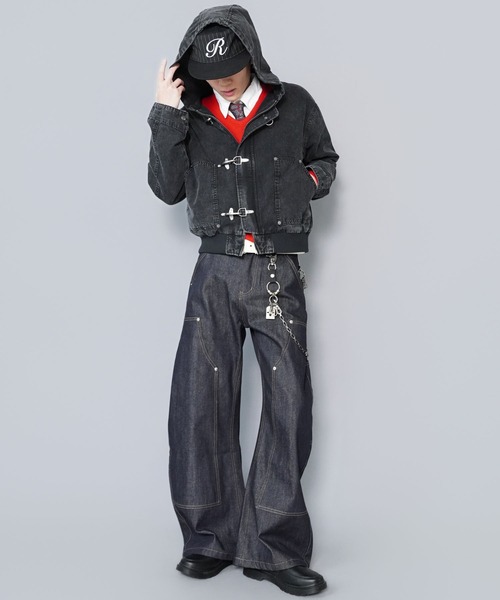 SPINNS（スピンズ）の「短丈ヴィンテージライクファイヤーマンアクティブジャケット/ダブルジップ/リアルツリーカモ/ユニセックス（その他アウター・メンズ・リアルツリーカモ/ブラウン/ブラック・ONESIZE）」の21枚目の写真