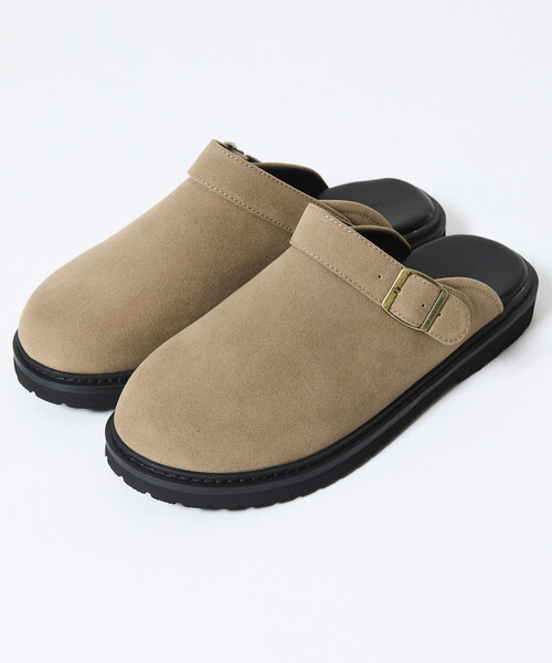 FREAK'S STORE(フリークスストア)の「限定展開 レザレットSW 2way クロッグサンダル / バックストラップ(サンダル・メンズ・ブラック/ベージュ・28.0cm/27.0cm/26.0cm/25.0cm/24.0cm/23.0cm)」の4枚目の写真